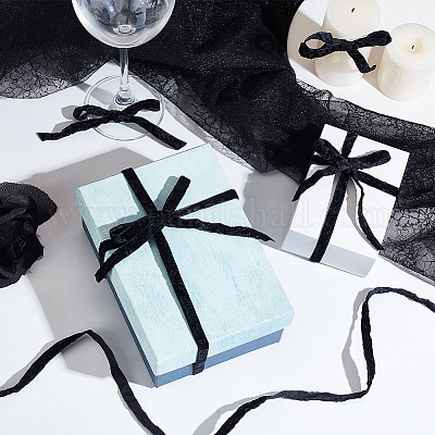 25 ярд бархатной ленты с одной лицевой стороной OCOR-WH0085-32B-1