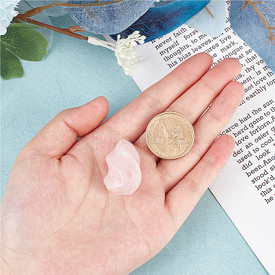 Факел украшения из натурального розового кварца&nbsp;DJEW-WH0042-08A-03-1