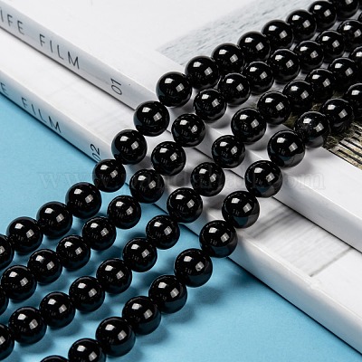 Класс натуральный турмалин нити круглый шарик G-L417-10-8mm-1