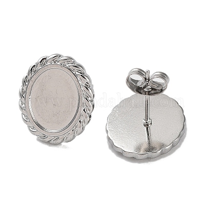 Фурнитура для сережек-гвоздиков из нержавеющей стали марки 304 STAS-M323-23P-1