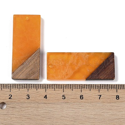 Подвески из смолы и дерева WOOD-F015-09G-1