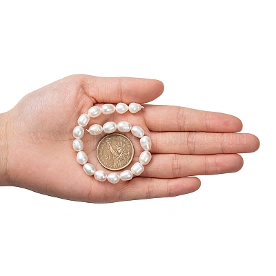 Нити из натурального культивированного пресноводного жемчуга PEAR-N012-08N-1