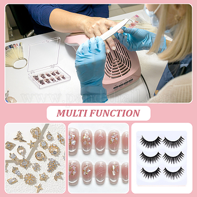 20 шт. прозрачный пластиковый держатель для ногтей CON-BC0007-40-1