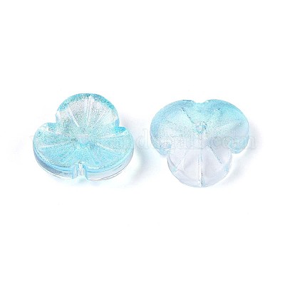 Расписные прозрачные стеклянные шапочки для запекания DGLA-N014-09A-04-1