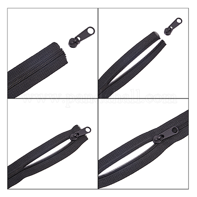 Wholesale BENECREAT 20pcs Plastic Zipper Pull Sliders and 10m Nylon Coil  Zippers Instant Replacement Zipper Repair Kit Plastic Garment Accessories  (Head Size 37x11x11mm) 