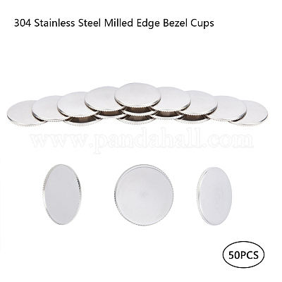 Чашки безеля из нержавеющей стали марки 304 с фрезерованными краями STAS-P236-25P-1