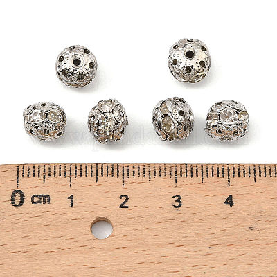 Messing Legierung Strass Perlen&nbsp;KK-U057-14P-1