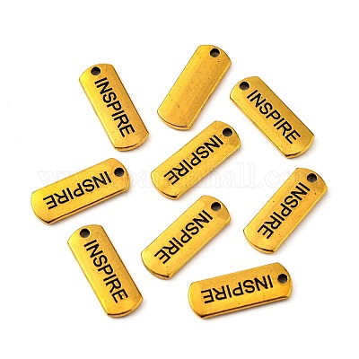 Тибетском стиле сплава прямоугольник подвески TIBEP-Q043-055AG-RS-1