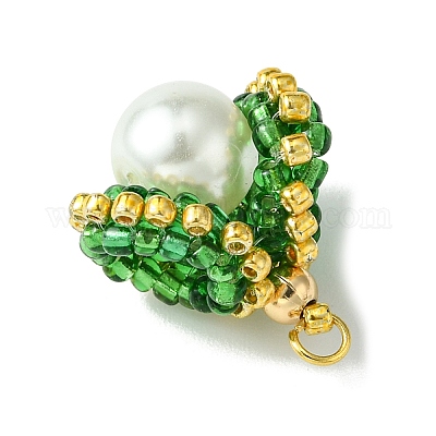 Бусины из ракушек и жемчуга стеклянные подвески PALLOY-MZ00434-02-1