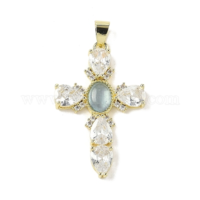 Подвески из натурального аквамарина G-P585-04G-04-1