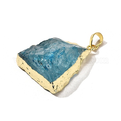 Подвески из необработанного натурального окрашенного кварца G-G895-05LG-05-1