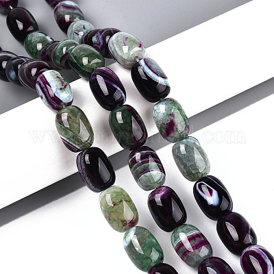 Природный агат бисер нитей G-N356-02A-03-1