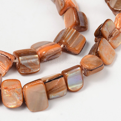 Нити бусин из натуральной ракушки erose PBB069Y-1