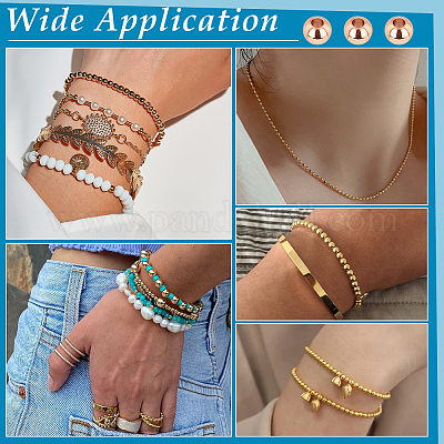 300 шт. латунные распорные бусины для покрытия стойки KK-PH0012-43A-RG-1