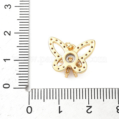 Вращающиеся подвески из латуни с микропаве из кубического циркония KK-M323-01E-G-1