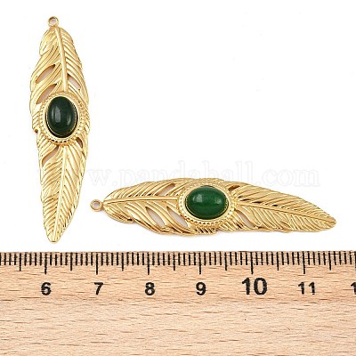 Крашеные натуральный белый нефрит подвески STAS-I352-03B-1