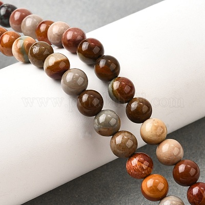 Естественного изображения яшмы бисер нитей G-S390-07-6mm-1