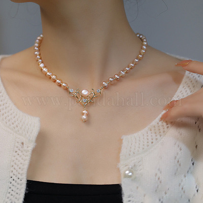 Ожерелья с подвеской в виде оленя из прозрачного кубического циркония из латуни FS-WG04B7F-02-1