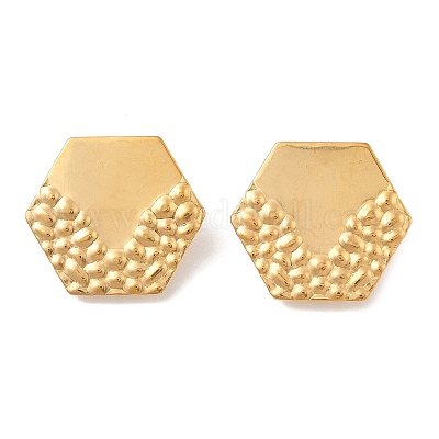 Фурнитура для сережек-гвоздиков из нержавеющей стали 304 EJEW-R151-01G-02-1