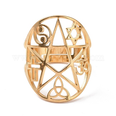 Звезда с матросским узлом RJEW-P037-02G-1