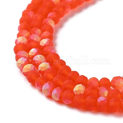 Прозрачные стеклянные бусины EGLA-A034-T4mm-MB25-1