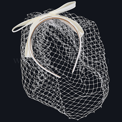 Марлевая сетка вуаль ткань бант резинки для волос&nbsp;AJEW-WH20018-96-1