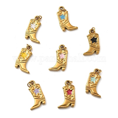 Подвески из нержавеющей стали 304 с эмалью STAS-B097-26G-06-1