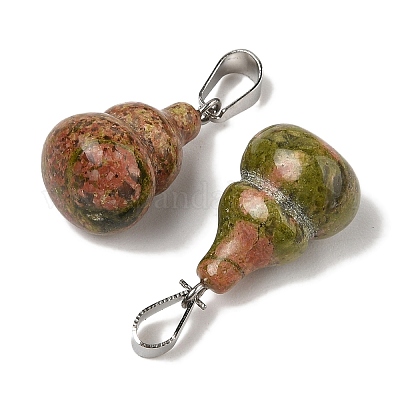 Природные подвески Unakite G-B127-03P-04-1