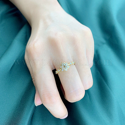 Кольца из латуни с микропаве FS-WGF1294-04-1