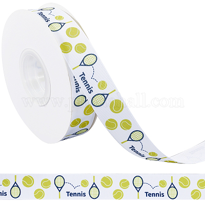 Лента из полиэстера в корсажу длиной 25 ярд с принтом в виде спортивного мяча OCOR-WH20002-03A-04-1