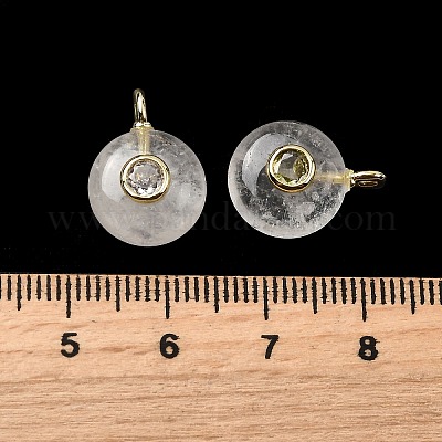 Круглые подвески из натуральных кристаллов кварца G-H318-01G-A-06-1