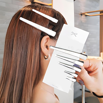 50 шт. 5 стиля железные заколки для волос из кожи аллигатора FIND-GF0008-06-1