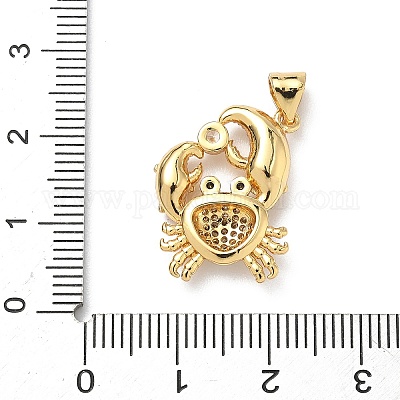 Латунные микро проложить кубического циркония подвески KK-P330-01B-G-1