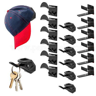 Wholesale BENECREAT 3 Style ABS Plastic Hat Hooks for Wall 