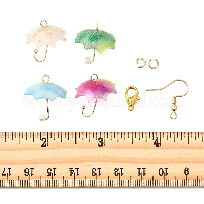 Наборы для самостоятельного изготовления сережек-зонтиков&nbsp;DIY-FP0001-41-1