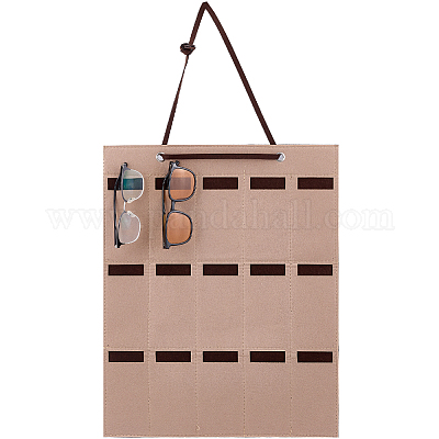 Фетровая подвесная сумка для хранения солнцезащитных очков AJEW-WH20006-67D-1