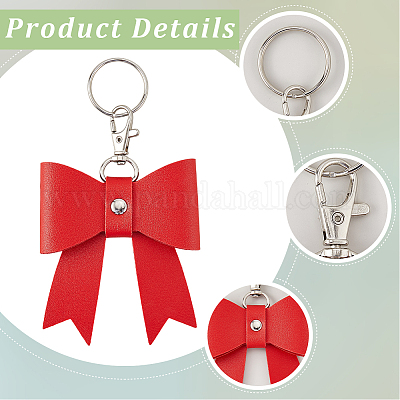 Брелки из искусственной кожи&nbsp;LS-KEYC-WH20816-001P-B-1