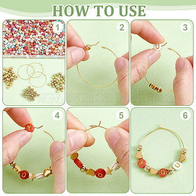 Наборы для самостоятельного изготовления подвесок для бокалов вина DIY-PH0031-44-1