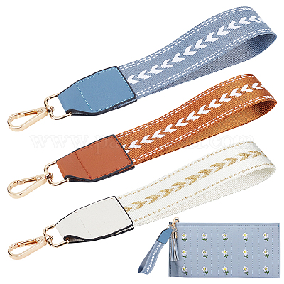 3 шт. 3-цветный нейлоновый короткий ремешок для сумки&nbsp;AJEW-WR0001-82-1