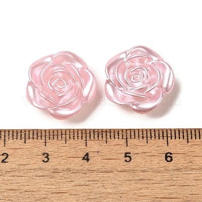 Акриловые перламутровые бусины с блеском OACR-U006-02E-1