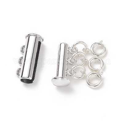 Layered Necklace Spacer Buckle, strand Necklace, Sliding Magnetic Tube Lock  with Lobster Clasp, Used for Layered Jewelry Buckle, Bracelet, Jewelry,  Craft, Necklace Connector