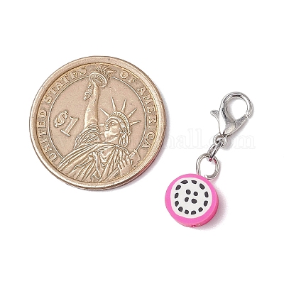 Смешанная фруктовая тематика подвески из полимерной глины ручной работы украшения HJEW-JM03225-1