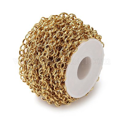 Цепи Figaro из нержавеющей стали 304 с текстурой CHS-S010-03G-1