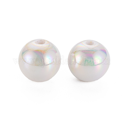 Непрозрачные акриловые бусины MACR-S370-D16mm-01-1