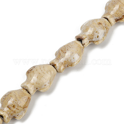 Фарфора ручной работы бисер нитей PORC-P030-01A-10-1