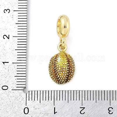 Латунные эмалевые фрукты европейские подвески KK-Z090-08G-07-1