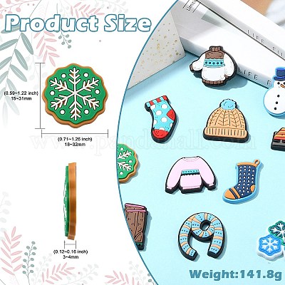 54cs 27 стиля зимние кабошоны из ПВХ FIND-CJ0006-34-1