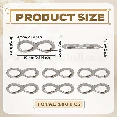 100 шт. 304 звенья/соединители из нержавеющей стали STAS-LP0005-31-1