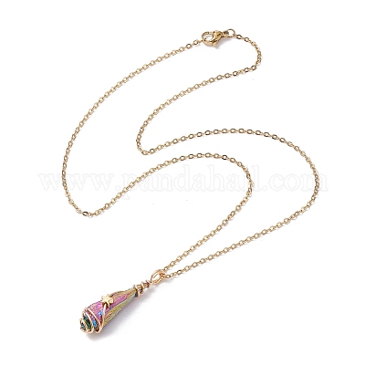 Ожерелье с подвеской в виде самородка NJEW-JN04627-02-1