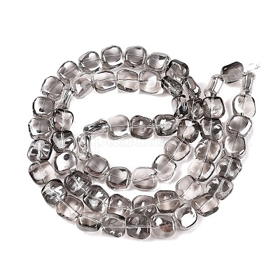 Стеклянные бусины с гальваническим покрытием  EGLA-N012-07Q-1